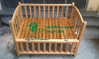 Giường cũi trẻ em gỗ sồi Nga m2x80